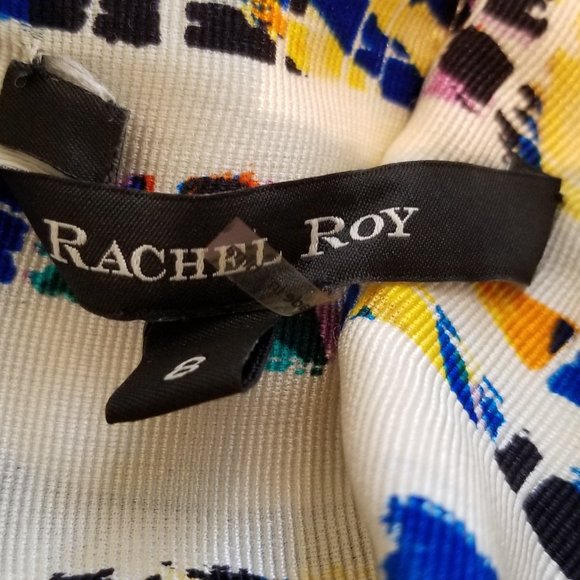 Rachel Roy Silk Multi-colored Pleated Skirt with Pockets in Size 8 - Picture 2 of 15